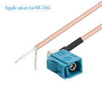 Adaptateur de connecteurs FAKRA femelle couleur gris G pour câble d'antenne GPS Chine