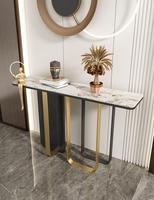 Armoire d'entrée de terrasse Xuanguan en marbre simple moderne Plaque d'entrée murale simple moderne Table d'entrée de terrasse à vue d'extrémité