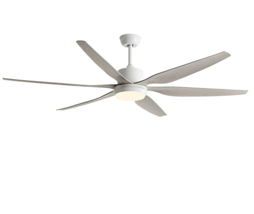 Modern LED Ceiling Fan with Remote Control DC Motor Lighting Electric Air Cooling for Household Metal Material