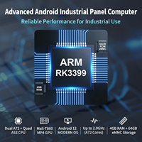 Computadora Industrial Todo en Uno con Panel AMD de 15.6 Pulgadas, Android 12, Sin Ventilador, RK3399, DDR3 4GB, 64GB ROM, Pantalla Táctil LCD Integrada