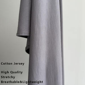 コットンジャージー1レイヤーKhimar <span class=keywords><strong>Hijab</strong></span>ストレッチイスラム教徒女性イードラマダンイスラムフランス卸売ネクタイバック祈りロングヒマール - Product Image 3