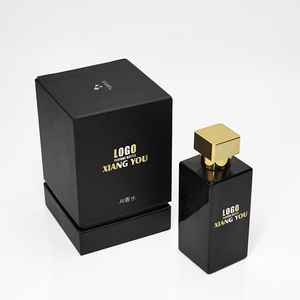 High End Black Glass <strong>Perfume</strong> Bottle Rectangular Mini Fine Mist Spray Bottle Portable Refillable <strong>Container</strong> - Product Image 1