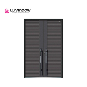 Perumahan tugas berat eksterior pintu depan Hurricane dampak suara keamanan pintu masuk aluminium - Product Image 4