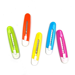 Petit coupe-papier coloré, déballeroleur portable pour livraison express, couteau à papier peint pour bureau et étudiants, mini-couteau à film plastique - Product Image 2