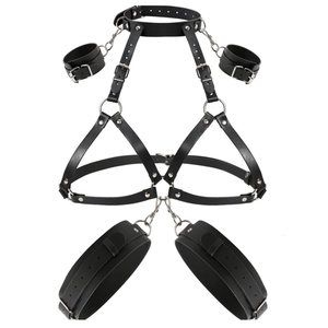 Accesorios de Bondage <span class=keywords><strong>BDSM</strong></span>, Esposas para Muñecas, Correas para Piernas, Correas para Cama, Juguetes Sexuales para Mujeres, Juego SM - Product Image 4