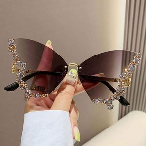 Gafas de Sol Unisex con Marco Grande de Metal y Diamantes, Diseño Retro, Lentes de PC de Alta Calidad con Protección UV, Novedad 2024 - Product Image 4