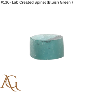Espinela Cultivada en Laboratorio # 136 Esferas de espinela (verde azulado) creadas en laboratorio, piedras preciosas en bruto sintéticas, simuladas, de fusión por llama - Product Image 3