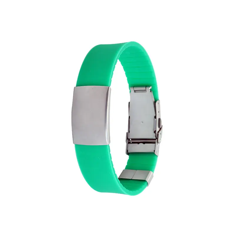 22cm Promotion Gift Rubber Colorful Wristband bracelet for croc charms children adjustable silicone charm bracelet