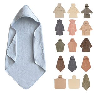 Nouveau style design couleur unie bébé <span class=keywords><strong>serviette</strong></span> poncho chaud doux sûr super absorbant changement poncho <span class=keywords><strong>serviette</strong></span> pour nouveau-nés - Product Image 1