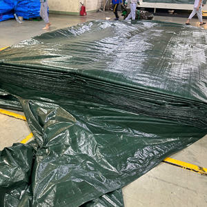 Bâche en PE vert foncé haute durabilité, tissu résistant, rouleau offrant des options de couleur et de taille pour les chantiers de construction - Product Image 4