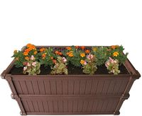 Harga terbaik plastic stackable brown 2ft dari 4ft penanam Taman