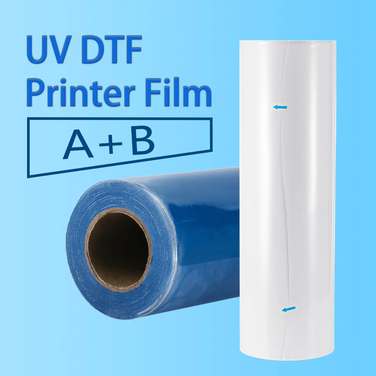 A3 Size Golden Uv Dtf Gold Roll Printer Film Ab A Roll Transfer Film Blad Label Uv Dtf Sticker Voor Mokken