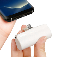 Mini Banco de Energía Portátil Desechable con Batería de Li-Polímero, Entrada/Salida de CC de 12W, Cable de Carga Portátil, Diseño Ultrafino