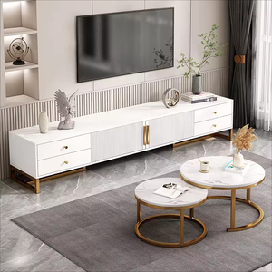 Armario de <span class=keywords><strong>TV</strong></span> de estilo minimalista y mesa de café, combinación económica - Product Image 2