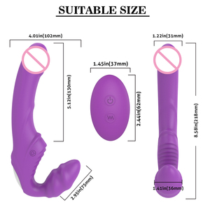 ไวเบรเตอร์แบบสองหัว Le-xiang ของแท้จากโรงงาน สำหรับผู้หญิง เลสเบี้ยน ของเล่นทางเพศสำหรับช่องคลอด สำหรับผู้หญิงสำเร็จความใคร่ด้วยตนเอง - Product Image 6