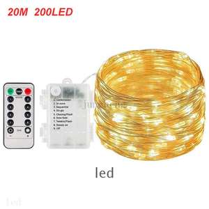 Vente chaude vacances décoration <span class=keywords><strong>de</strong></span> noël <span class=keywords><strong>clignotant</strong></span> <span class=keywords><strong>guirlande</strong></span> lumineuse 24 touches télécommande <span class=keywords><strong>adaptateur</strong></span> cc actionné fil <span class=keywords><strong>de</strong></span> cuivre LED - Product Image 6