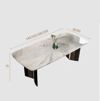 Table à manger ovale extensible de luxe en céramique et marbre, design italien rotatif, acier inoxydable, mobilier moderne pour hôtel