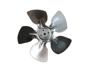 Motor de ventilador eléctrico personalizado, hoja de ventilador de refrigeración de fundición a presión de aluminio, hoja de ventilador de Motor eléctrico de Metal OEM para aire acondicionado