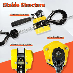 Diskon besar lift <span class=keywords><strong>Block</strong></span> 0.25T 1.5m Manual tuas rantai Hoist Jack Mini Hoist dengan Hook - Product Image 5