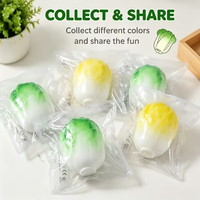 Jouet à presser en forme de chou, nouveauté, balle anti-stress portable pour enfants, décoration de bureau, récompense pour la classe, cadeau d'anniversaire et de fête