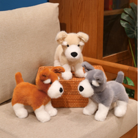 Jouets en peluche personnalisés pour chien Schnauzer, animaux en peluche doux et mignons, peluches OEM ODM, logo personnalisé, cadeau pour enfants, fabricant en gros