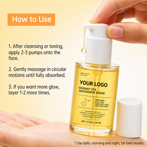Private <b>Label</b> Lemon Extract Glutathione Formula Brightens Dull Skin Evens Complexion Niacinamide Glow Boosting Facial Serum - Product Image 3