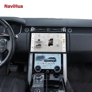 NaviHua 13.3 pouces Android 10 écran tactile autoradio stéréo voiture lecteur DVD système de navigation GPS pour Land Range Rover Sport Vogue