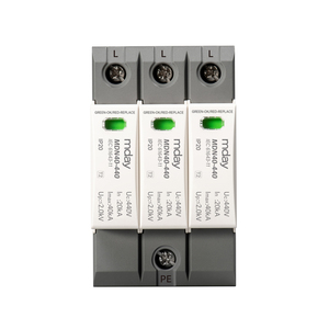 Mday tipe 2 440V 3P <span class=keywords><strong>ac</strong></span> spd surge <span class=keywords><strong>lightning</strong></span> <span class=keywords><strong>arrester</strong></span> untuk papan daya pelindung surge rumah - Product Image 3