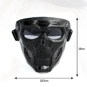 Crâne Horreur Casque <span class=keywords><strong>Masque</strong></span> Hors Route Moto Lunettes Sport Équitation <span class=keywords><strong>Harley</strong></span> Lunettes <span class=keywords><strong>Masque</strong></span> Moto Équitation Lunettes Tactique Casque - Product Image 3