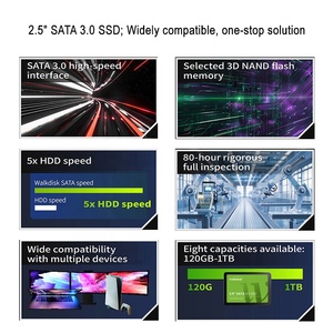 100% Original Baru WalkDisk SSD 128GB 1TB Berbagai Kapasitas SSD Solid State Drive SATA <span class=keywords><strong>3</strong></span> 6PBS - Product Image 3