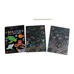 Nhà Máy Bán Buôn Trẻ Em <span class=keywords><strong>Scratch</strong></span> Sơn Ma Thuật Màu Cầu Vồng <span class=keywords><strong>Scratch</strong></span> Cuốn Sách Nghệ Thuật - Product Image 2