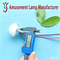 Lumière LED programmable RGB 48 mm, étanche, en forme de champignon, pour parc d'attractions, grande roue, décoration de Noël