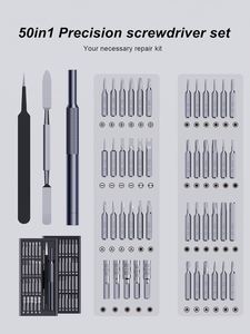 Jeu de tournevis multi-embouts 50-en-1 en acier S2, embouts Phillips+Torx+plateaux, qualité DIY, personnalisation OEM/ODM, coque en plastique, étui 340g - Product Image 2
