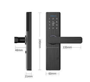 Tuya ลายนิ้วมือหน้าจอสัมผัส Keyless สมาร์ทล็อคแบบพกพาความปลอดภัยสูงป้องกันการโจรกรรมความเป็นส่วนตัวสมาร์ทประตูล็อค - Product Image 2