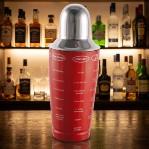 Shaker à cocktail Kit d'outils pour barman Accessoires de bar Shaker à cocktail en acier inoxydable Logo personnalisé Recette imprimée - Product Image 1