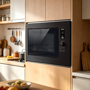Horno <span class=keywords><strong>Microondas</strong></span> Integrado IDEA <span class=keywords><strong>de</strong></span> 20L con Grill, Vidrio Multicolor (Mate/Beige/Blanco), <span class=keywords><strong>Microondas</strong></span> <span class=keywords><strong>de</strong></span> 800W con Función Grill - Product Image 3