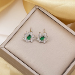 Conjunto de Joyería Fina para Mujer, Acero Inoxidable, Oro de 18k, Zirconia, Collar con Colgante de Corazón y Ojo en Capas, Aretes y Pulsera, Resistente al Agua - Product Image 6