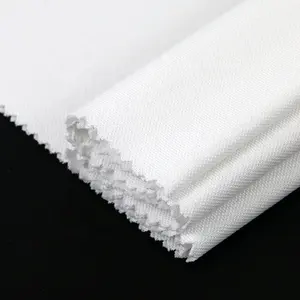 Camisa única de malha de algodão, barata, solta, malha, estoque em algodão, 55% algodão 45% poliéster poplin tecido