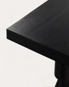 Table à manger rectangulaire en bois de manguier durable de style industriel pour 6 personnes - Product Image 4