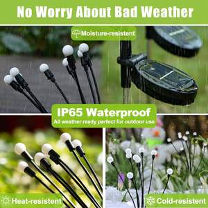 Lámpara Solar para Camino Exterior, Resistente al Agua, con 6/8/10 Cabezales LED, Lámpara Oscilante para Jardín, Resistente a la Lluvia - Product Image 4