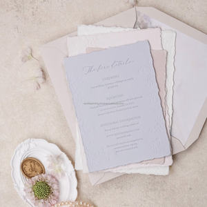 Juego de Tarjetas de Invitación de Lujo Personalizadas con Impresión en Relieve, Material de Papel para Eventos Especiales con Diseño en Relieve - Product Image 4