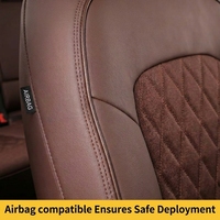 Housses de siège avant en cuir premium pour voiture, ensemble 3 pièces, matelassées losanges, sur mesure, toutes saisons, compatibles airbag pour CHR