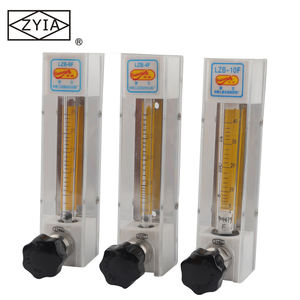 Roestvrijstalen Kunststof Rotameter Flowmeter Aanpasbare Glazen Buis Gasdebietmeter Met Anti-Corrosie Chemische Oem Ondersteund - Product Image 1