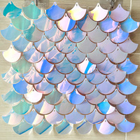 Éventail de mariage anniversaire paillettes fête événement décoratif fond mur toile de fond écailles de poisson sirène conseil scintillant panneaux à paillettes
