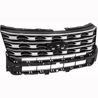 Grille avant en plastique ABS chromé de qualité supérieure, ajustement parfait, installation facile pour Ford Explorer 2015-2017