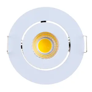 3W Có Thể Điều Chỉnh Nhỏ Nhỏ Vòng Lõm LED Spotlight IP65 Chống Thấm Nước COB LED Downlight Cho Phòng Tắm