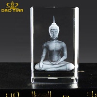 Großhandel Maßgefertigte 3D-Lasergravierte Kristallrohlinge K9 Klarglas Sublimations-Auszeichnung Trophäe Religiöses Souvenir Geschenk