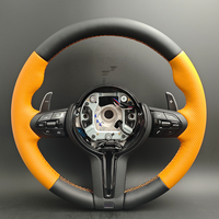 Volant de sport M en cuir perforé orange pour BMW F10 F11 F20 F22 F30 F31 F32 F33 F34 F35 F36 M3 F80 M4 F82 M2 F87 F90