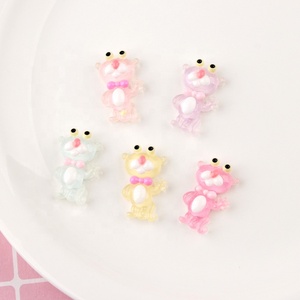 Resina de jalea de Pantera Rosa plana abalorios de resina cabujón de limo de DIY teléfono móvil llavero decoración artesanal - Product Image 2