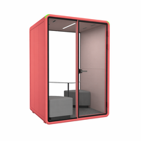 Cabine de bureau insonorisée personnalisée, cabine téléphonique privée, cabine de conférence silencieuse pour 2 personnes, pour centre commercial, bibliothèque, école, bureau, espace commun